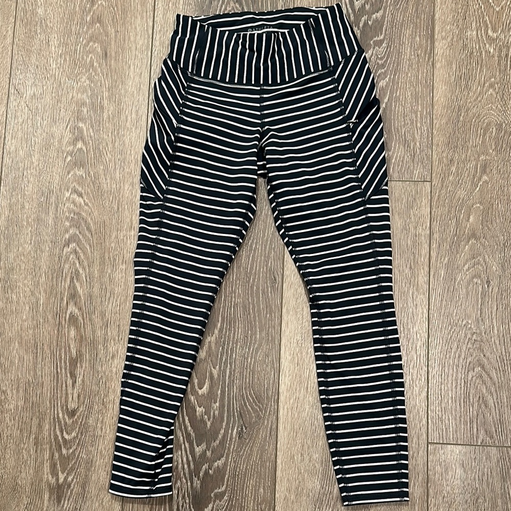 Athleta Striped Leggings